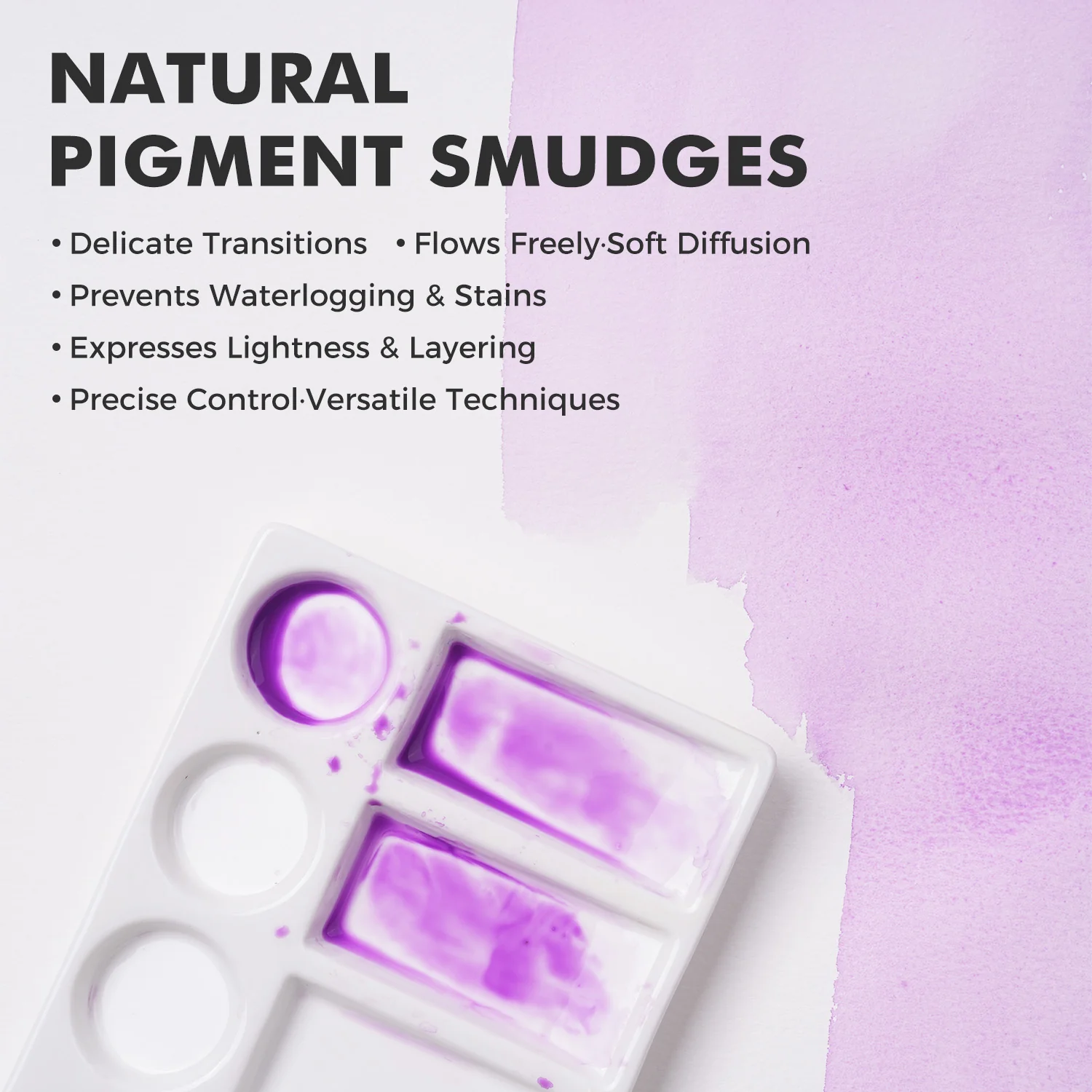 Fuumuui 24-Color Opaque Semi-Solid Watercolor Paint Set – High Saturation Vivid Colors - Image 9