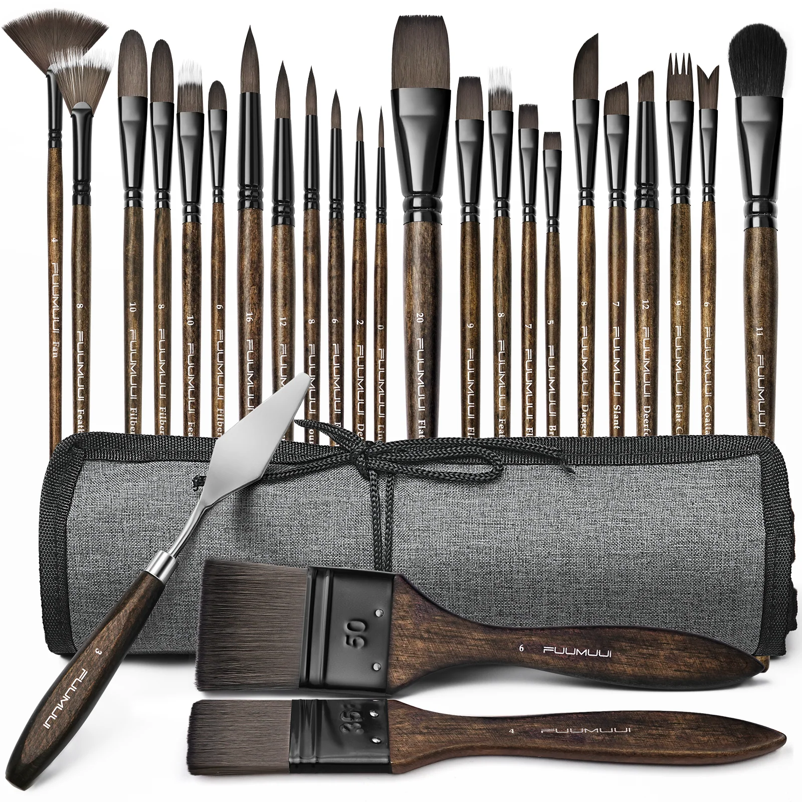 Acrylic Paint Brushes Long Handle