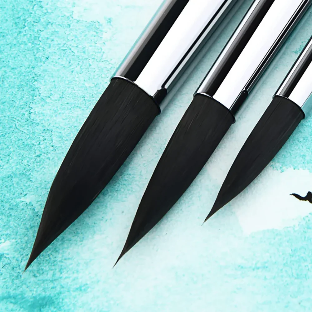 Fuumuui 8pcs Professional Pure Squirrel Watercolor Brushes - Image 7