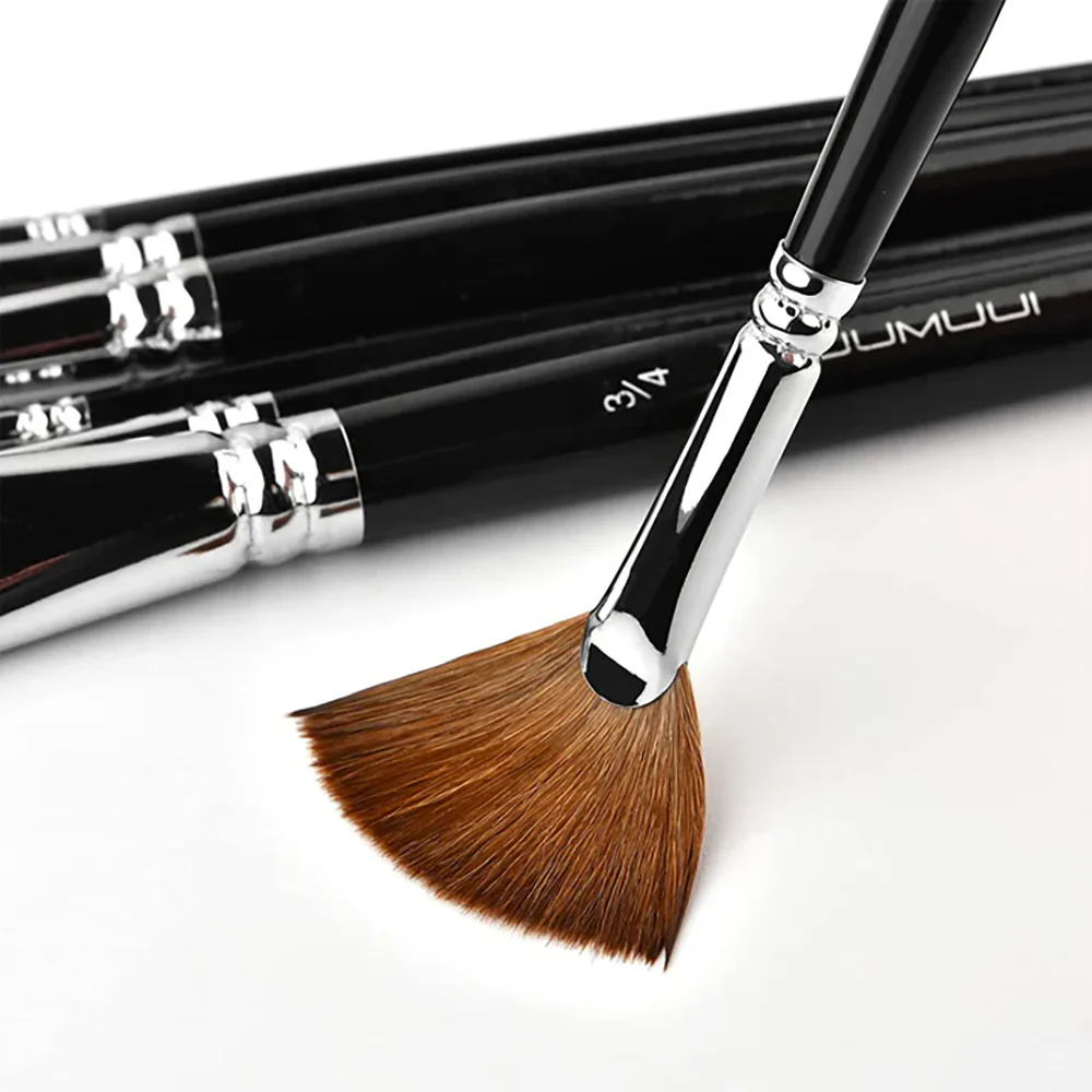 Fuumuui 7pcs Professional Sable Watercolor Brushes - 5 Shapes - Image 4