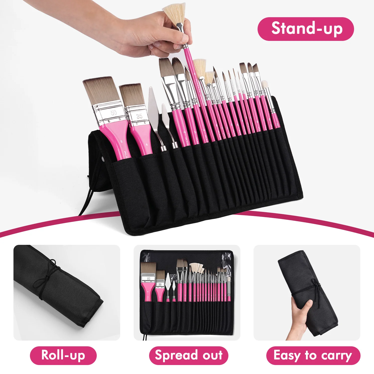 Fuumuui & Samantha Anderson Professional Acrylic Mixing Brush Set - Image 5