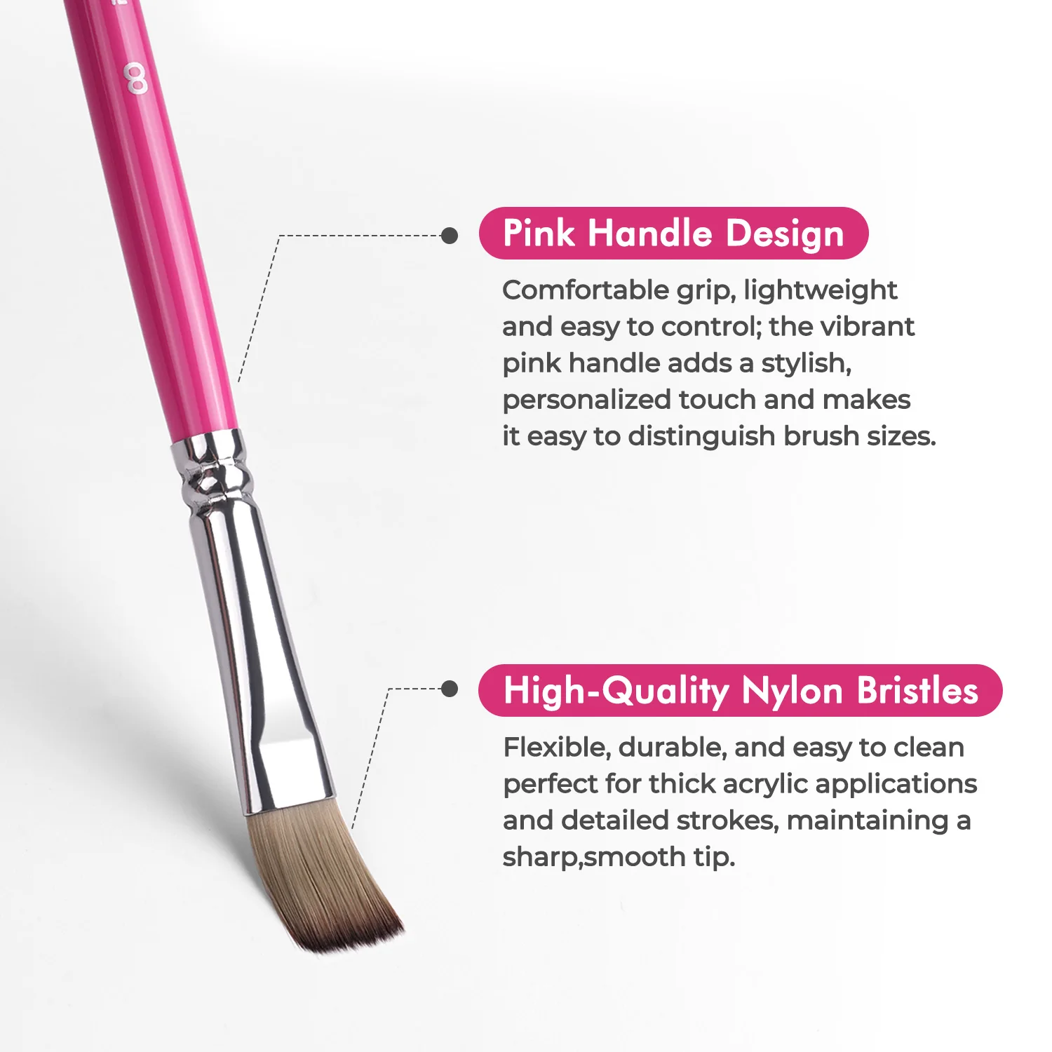 Fuumuui & Samantha Anderson Professional Acrylic Mixing Brush Set - Image 6