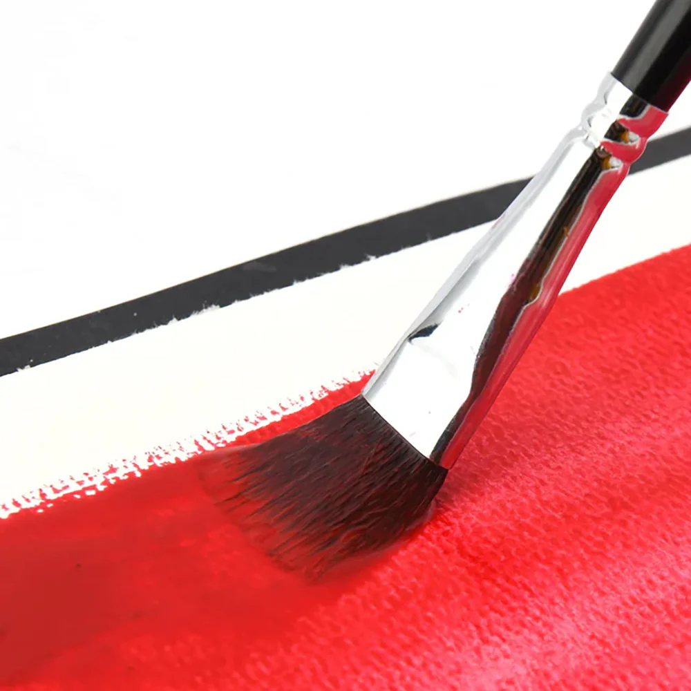 Fuumuui 7pcs Professional Watercolor Brushes - Round Pointed, Flat and Cat's Tongue - Image 4