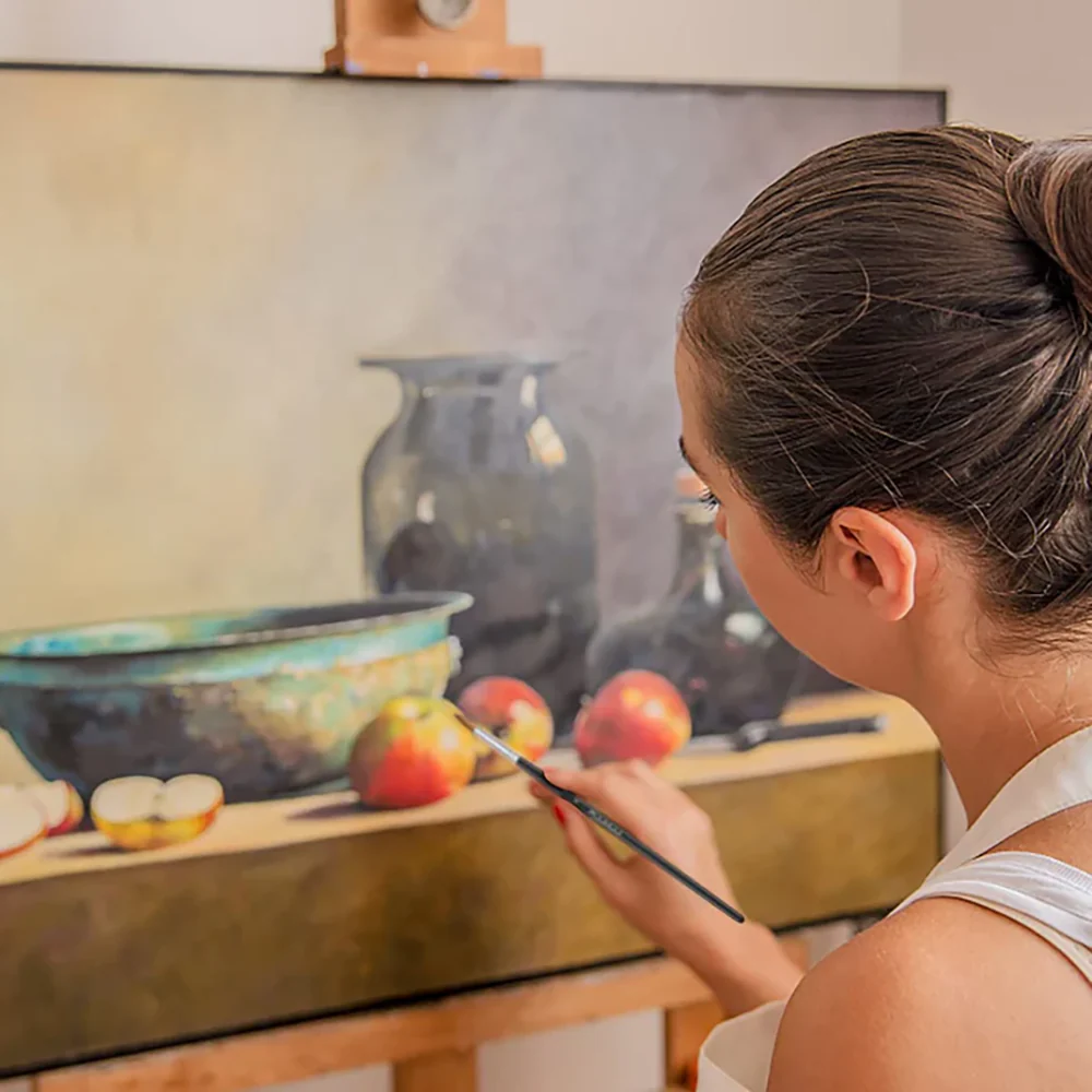 Fuumuui 7pcs Professional Watercolor Brushes - Round Pointed, Flat and Cat's Tongue - Image 5