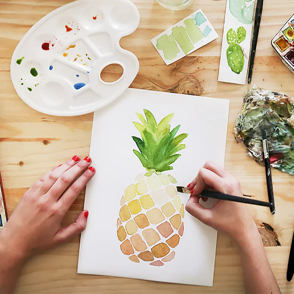 Fuumuui 8pcs Professional Natural Sable Watercolor Brushes - Image 8