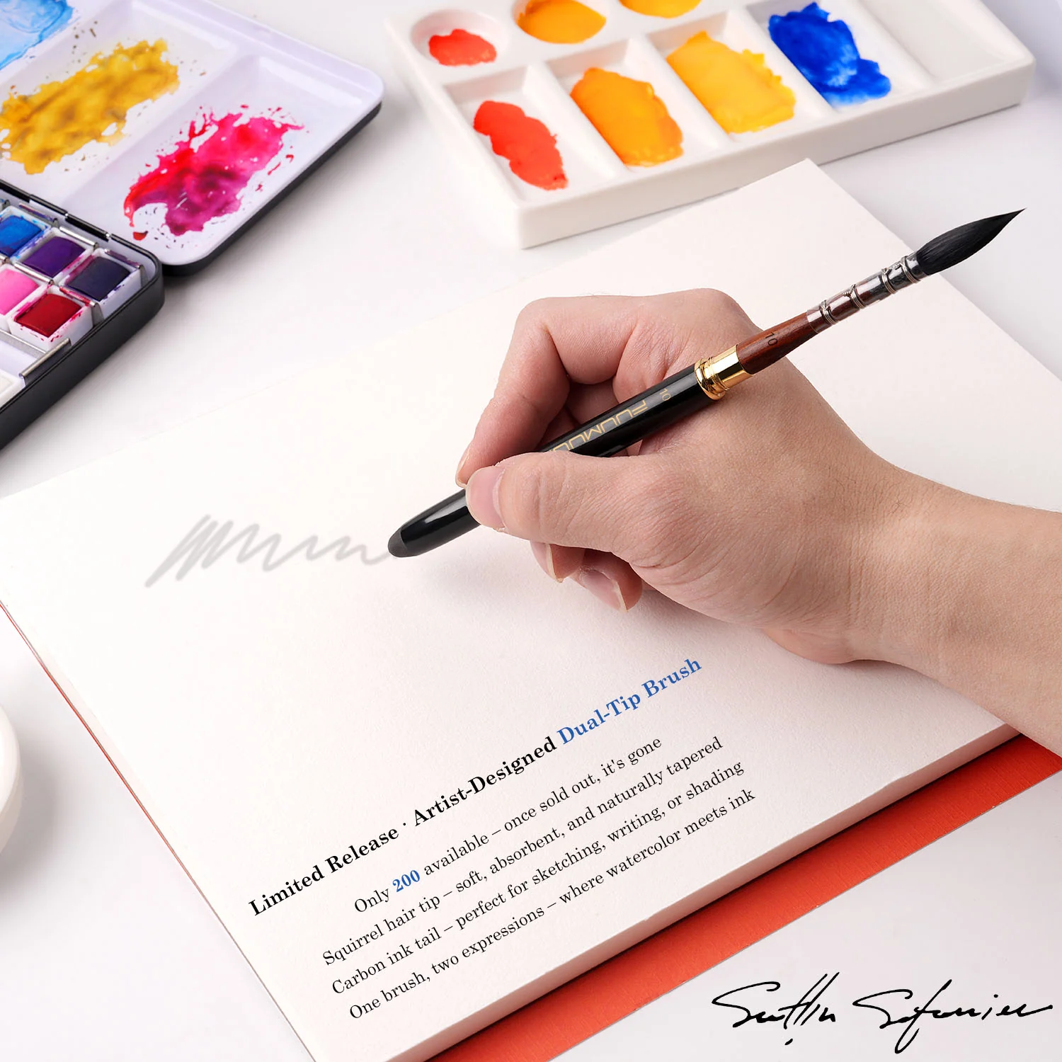 Fuumuui x Svetlin Sofroniev Limited Edition Dual-Tip Travel Brush – 200 Units Only - Image 4